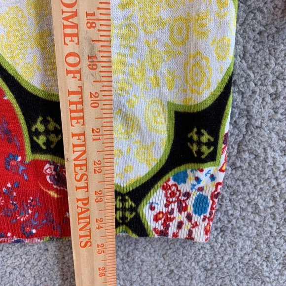 Joseph A Cardigan Sweater Womens Large Floral Rayon Colorful Bohemian Beach NEW - Picture 10 of 11